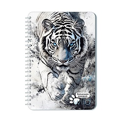 книжка записная  а5  40л. "тигр" на гребне