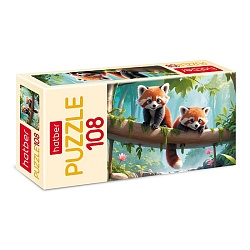 пазлы  108 элементов 300*210мм  красные панды