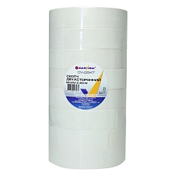 лента клейкая двусторонняя 25мм*20м "darvish"