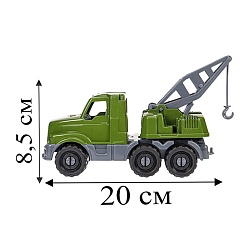 машинка эвакуатор "добрыня" военный 20см