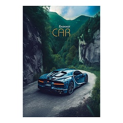 Блокнот А5  40л "Горы.Авто" на гребне 