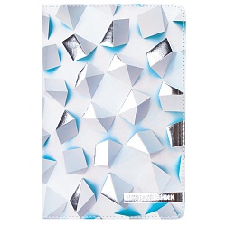 ежедневник а5 недатиров. 136л "геометрия металлик" кожзам, тисн.серебро