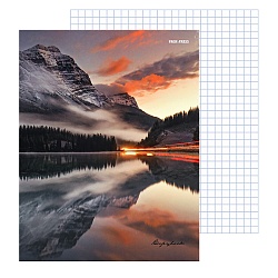 тетрадь на кольцах  80л  "тихая природа"