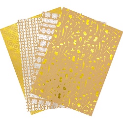 крафт-картон с тиснением фольгой, 4 л., в пэт-упаковке