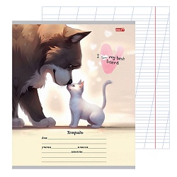 тетрадь  12л косая линия цв. обл "микс-5566"