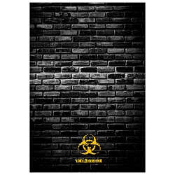 ежедневник недатированный  а5 128л. "чёрная стена" глянц.лам.