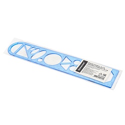 линейка-трафарет 20см