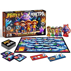 игра настольная ходилка "убеги от монстра" математическая