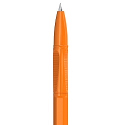 ручка шар. зелёная berlingo "tribase orange"