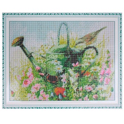 алмазная живопись  40*50см  лейка на поляне