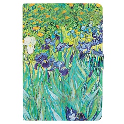 Блокнот 12,7*19 см 112л на магнитной застёжке "Ирисы"