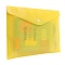 папка-конверт на кнопке а4 желтая 160мкм
