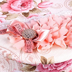 шкатулка-сувенир для украшений круглая с декором