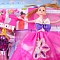 набор "модная девушка" 6 платьев + мебель