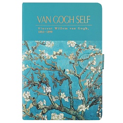 Блокнот 13*19см 112л "Цветущий миндаль" на магнитной застежке 