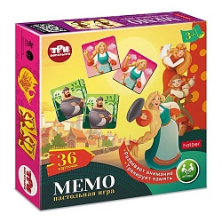 игра настольная мемо 36 карточек три богатыря