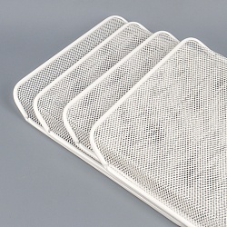 лоток горизонтальный металлический 4 секции белый