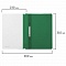 папка-скоросшиватель  а4 "brauberg" 180мкм зелёный