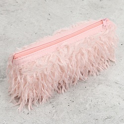 пенал на молнии розовый