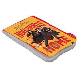 Блокнот А7  40л "Гарри Поттер" фигурный на скрепке обложка тиснение фольгой