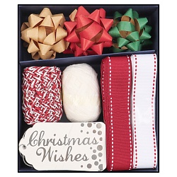 набор для оформления подарка christmas wishes