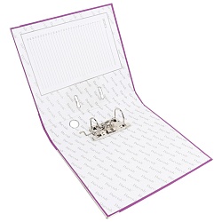 папка-регистратор  а4 5 см фиолетовая с мет. окантовкой