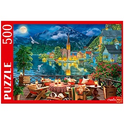 пазлы  500 элементов вечер у озера в гальштате