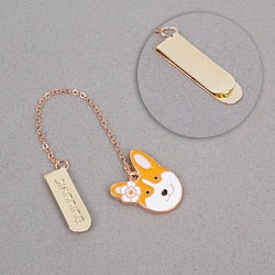 закладка металлическая "собака"