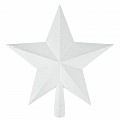 Верхушка на ёлку "Звезда" цвет бело-серебряный 22,5*24см