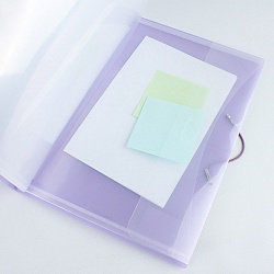 папка на резинке а4 внутри 5 двойных уголков ice фиолетовая