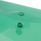 папка-конверт на кнопке а5 "brauberg" прозрачная зеленая 180мкм