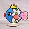 набор для творчества "деревянная фигурка из разноцветных шариков" "рыбка"