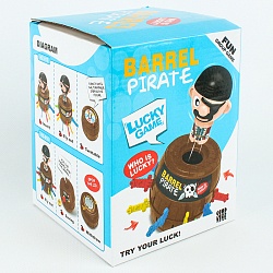 настольная игра "пират в бочке"