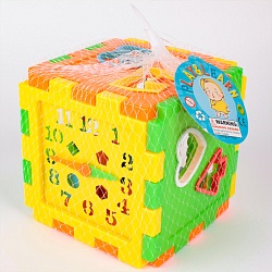 кубик-сортер 12.5*12.5см. игрушка