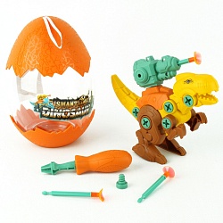 конструктор "tyrannosaurus" в яйце. игрушка