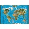 карта мира для детей интерактивная лам. (в картон. тубусе) 100*68 см