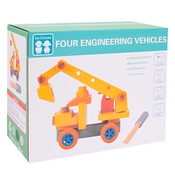 машинка "engineering vehicles" деревян. игрушка