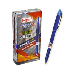ручка шар. синяя  "flair" writo-meter dx, пластик, 0,6мм
