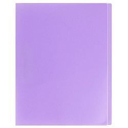 папка с зажимом и карманом а4 ice фиолетовая