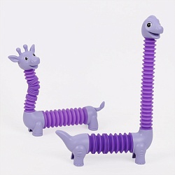 игрушка "pop tube" дино и жирафик