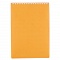Блокнот  А5  80л "Diamond" неон оранжевый на гребне пластиковая обложка