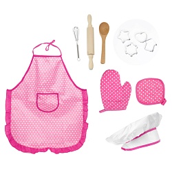 игровой набор "junior chef" 8 предметов розовый