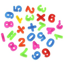 магниты для доски "буквы+цифры" (набор)