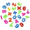 магниты для доски "буквы+цифры" (набор)