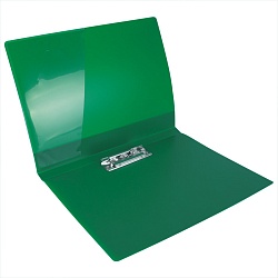 папка с зажимом и карманом а4 зелёная
