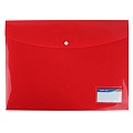Папка-конверт на кнопке А3 200мкм красная