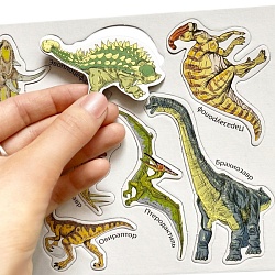 магниты "динозавры" серия магнитные истории