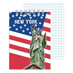 Блокнот  7*10см  60л  "Флаг" на гребне