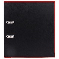 Папка-регистратор  А4 7,5 см чёрная с красной  окантовкой