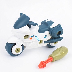 конструктор "мотоцикл" police. игрушка 